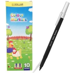 Marker Colour Black Pack of 10 Dollar