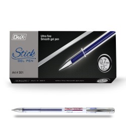 Stick Gel Pen Dx-301 (0.7mm) Pack of 12pcs Dux