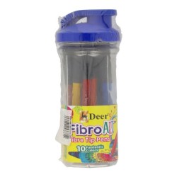 Fibro Art Fibre Tip Pen 10 Color Deer