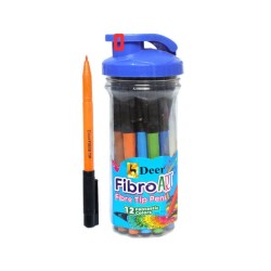 Fibro Art Fibre Tip Pen 12 Color Deer