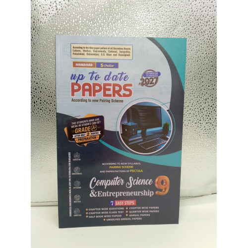 Hamdard Scholar Up-To-Date Papers Computer Science & Entrepreneurship Class 9 (2027 Edition)
