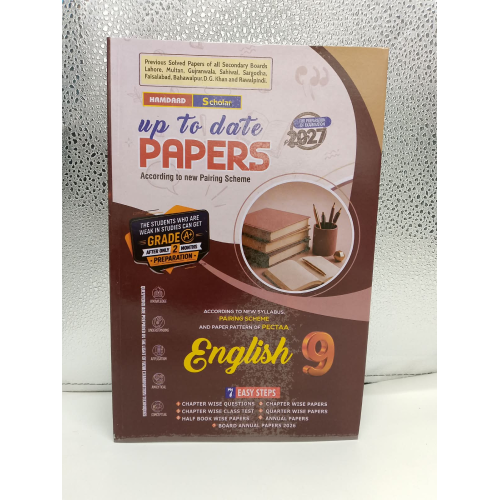 Hamdard Scholar English Up-To-Date Papers For Class 09 – Latest Edition