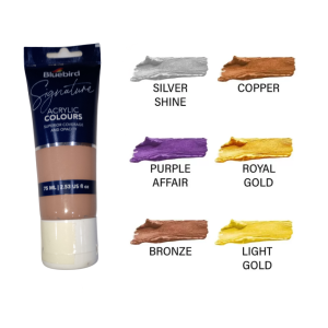 Acrylic Colour Solid Shades Coco Malt Signature 75ml Bluebird