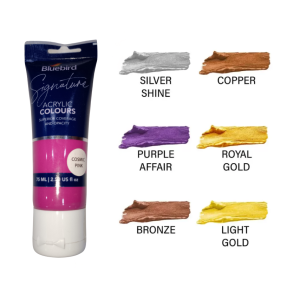 Bluebird Signature Acrylic Colour – Cosmic Pink (75ml, Solid Shade)