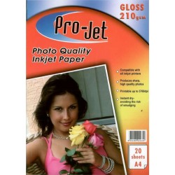 Photo Glossy Ink Jet Paper 210g 20 Sheets