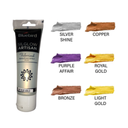 Silglow Artisan Lime Gold Pearlescent Effect Tube100ml Bluebird