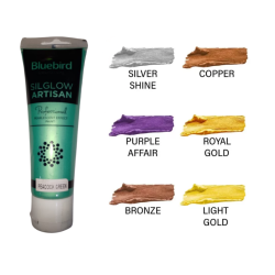 Silglow Artisan Peacock Green Pearlescent Effect Tube100ml Bluebird