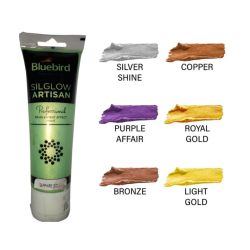 Silglow Artisan Sapphire Gold Pearlescent Effect Tube 100ml Bluebird