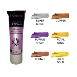 Silglow Artisan Sparkle Magenta Pearlescent Effect Tube 100ml Bluebird