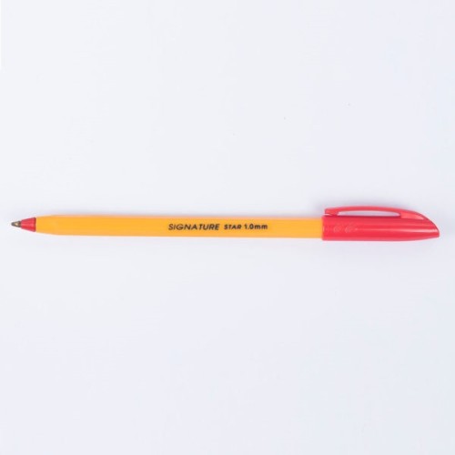 Ball Pen STAR Red Box 10 Pcs SMB Signature
