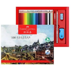 Faber Castell Water Soluble 100c Tin Pack