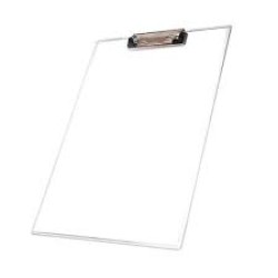 Clip Board Transparent Large Moroco